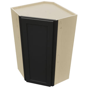 Fabuwood Galaxy Pitch Black WDC2442 Wall Corner Diagonal Cabinet, Top View