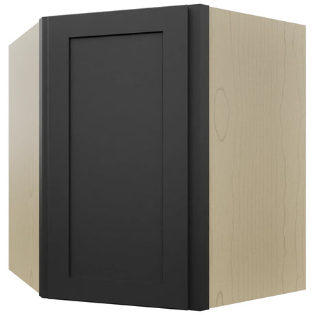 Fabuwood Galaxy Pitch Black WDC2730 Wall Corner Diagonal Cabinet, Front View