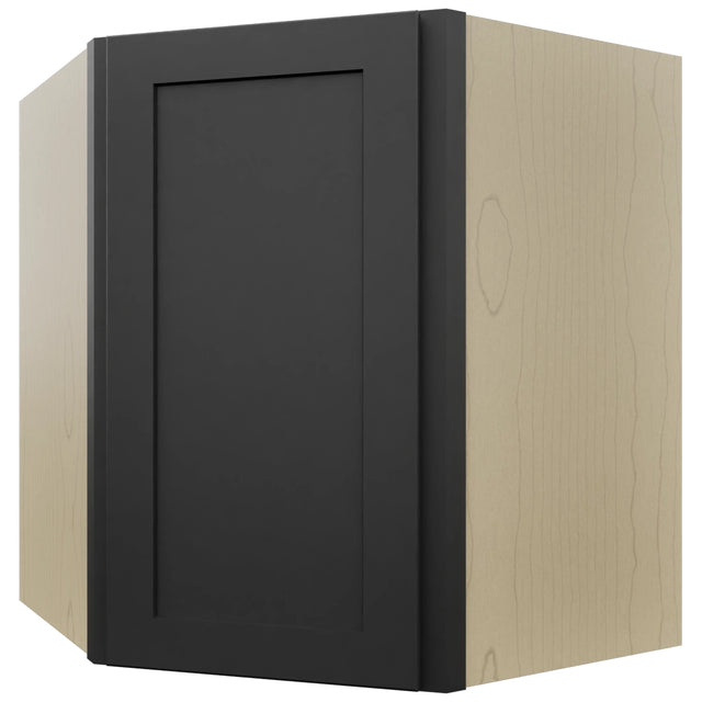 Fabuwood Galaxy Pitch Black WDC2730 Wall Corner Diagonal Cabinet, Front View