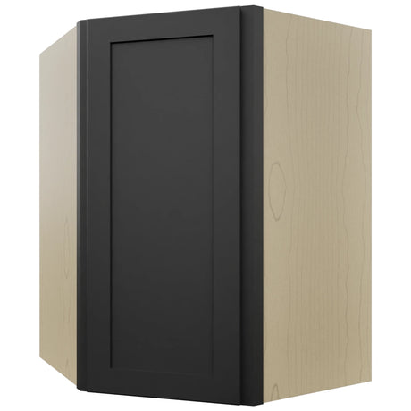 Fabuwood Galaxy Pitch Black WDC2736 Wall Corner Diagonal Cabinet, Front View