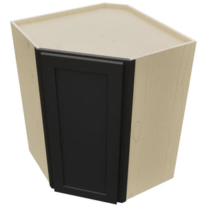 Fabuwood Galaxy Pitch Black WDC2736 Wall Corner Diagonal Cabinet, Top View