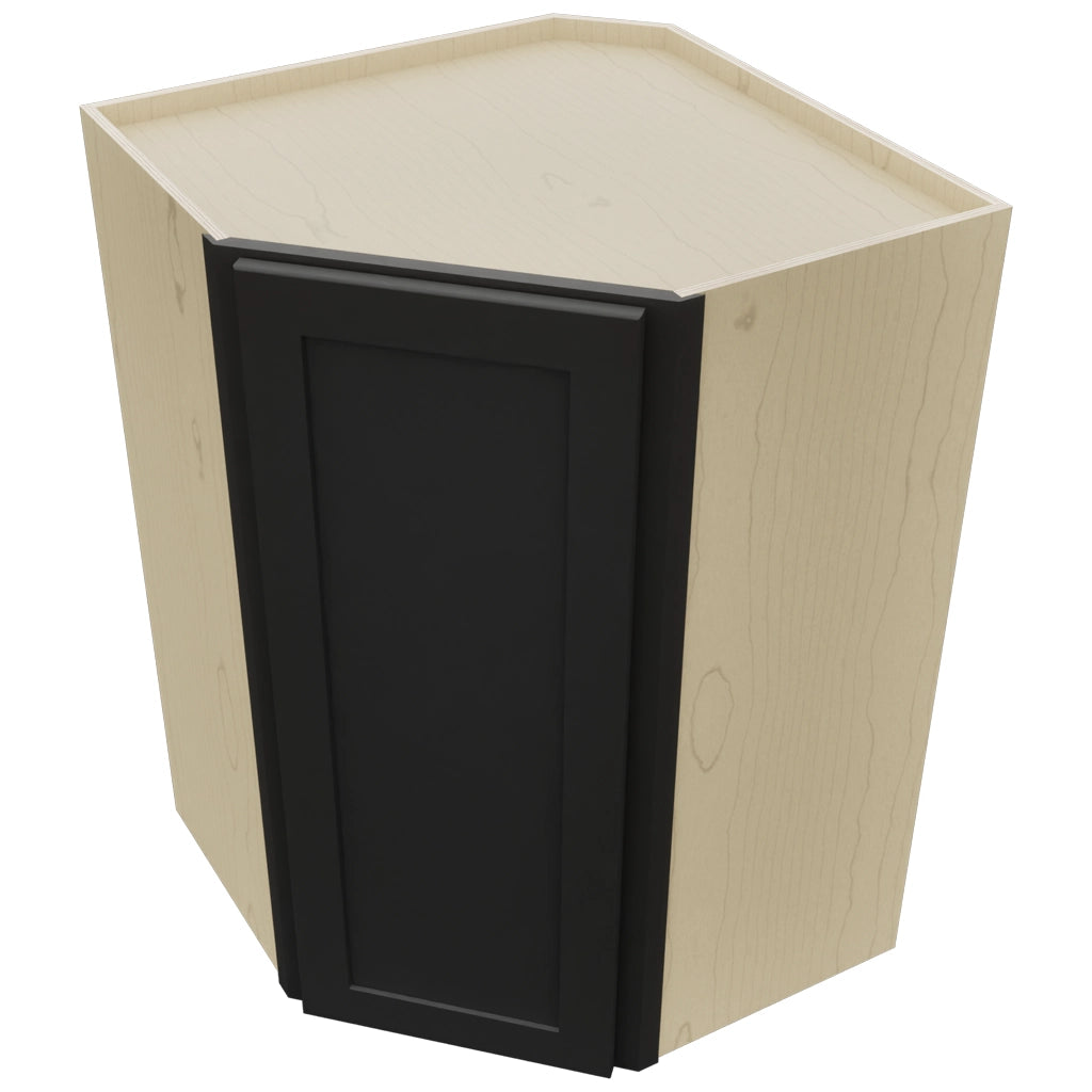 Fabuwood Galaxy Pitch Black WDC2739 Wall Corner Diagonal Cabinet, Top View