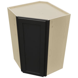 Fabuwood Galaxy Pitch Black WDC2742 Wall Corner Diagonal Cabinet, Top View