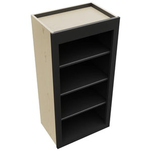 Fabuwood Galaxy Pitch Black WOS1836 Wall Open Shelf, Top View