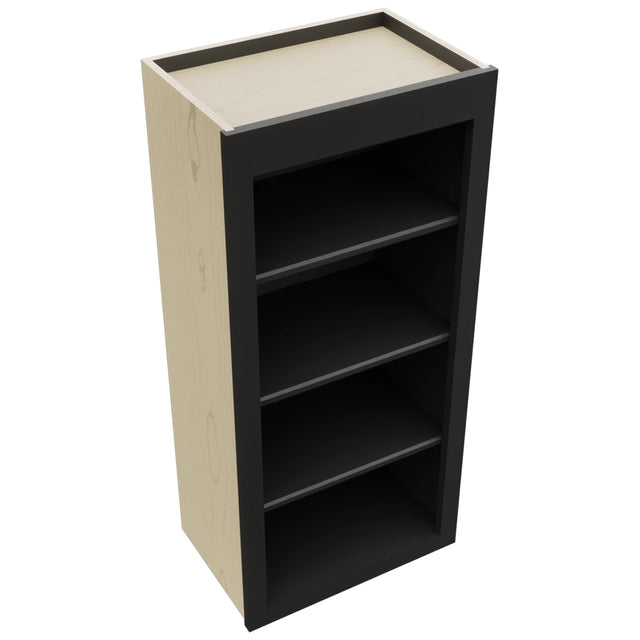 Fabuwood Galaxy Pitch Black WOS1839 Wall Open Shelf, Top View