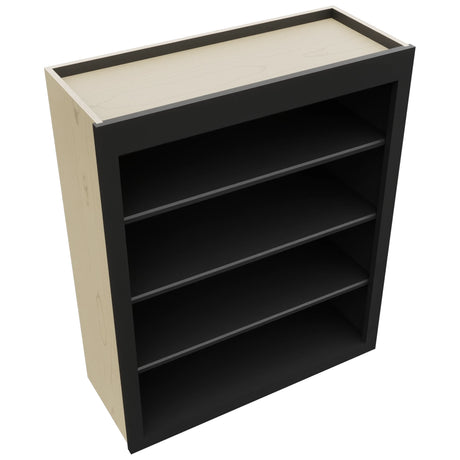 Fabuwood Galaxy Pitch Black WOS3036 Wall Open Shelf, Top View