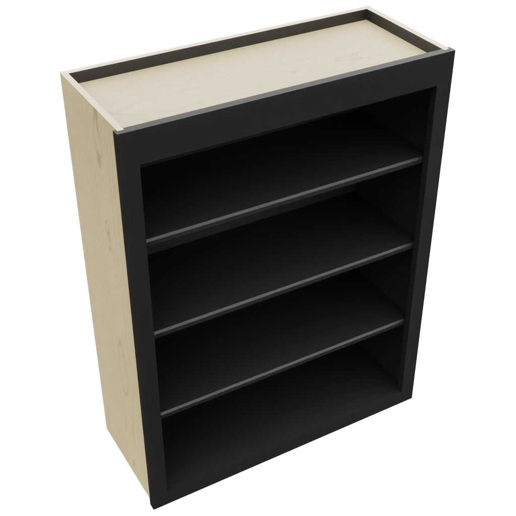 Fabuwood Galaxy Pitch Black WOS3039 Wall Open Shelf, Top View