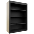 Fabuwood Galaxy Pitch Black WOS3042 Wall Open Shelf, Front View