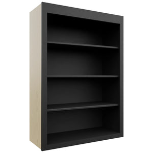 Fabuwood Galaxy Pitch Black WOS3042 Wall Open Shelf, Front View