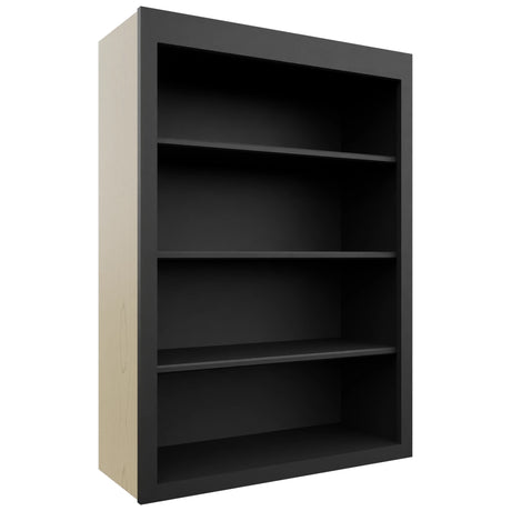 Fabuwood Galaxy Pitch Black WOS3042 Wall Open Shelf, Front View