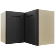 Fabuwood Galaxy Pitch Black WPC2418 Wall Corner Pie Cabinet, Front View