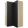 Fabuwood Galaxy Pitch Black WPC2442 Wall Corner Pie Cabinet, Front View