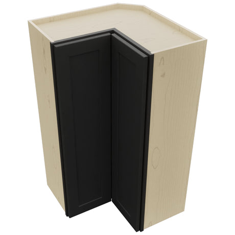 Fabuwood Galaxy Pitch Black WPC2442 Wall Corner Pie Cabinet, Top View