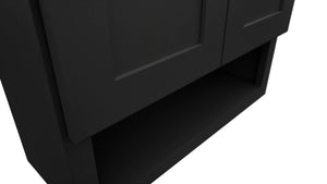 Fabuwood Galaxy Pitch Black WVS2430 Vanity Wall Storage, Detail View