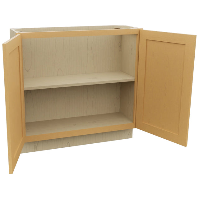 Fabuwood Galaxy Timber B36FD-12D Base Full Door Cabinet, Open View