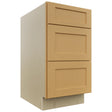 Fabuwood Galaxy Timber DB18 Base 3 Drawers Cabinet, Front View