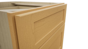 Fabuwood Galaxy Timber DB21 Base 3 Drawers Cabinet, Detail View