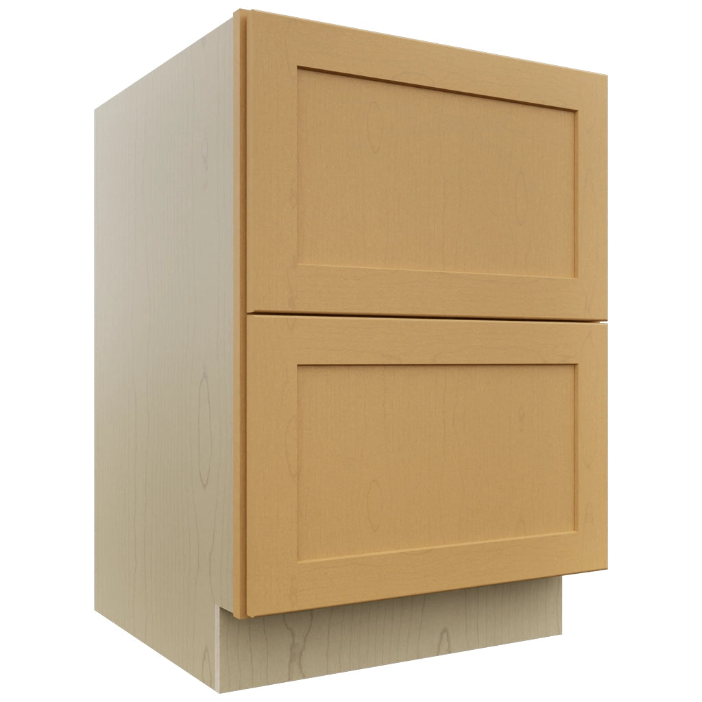 Fabuwood Galaxy Timber DB24-2 Base 2 Drawers Cabinet, Front View