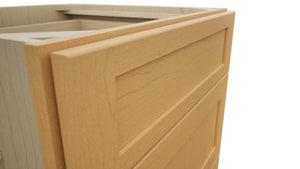 Fabuwood Galaxy Timber DB24 Base 3 Drawers Cabinet, Detail View