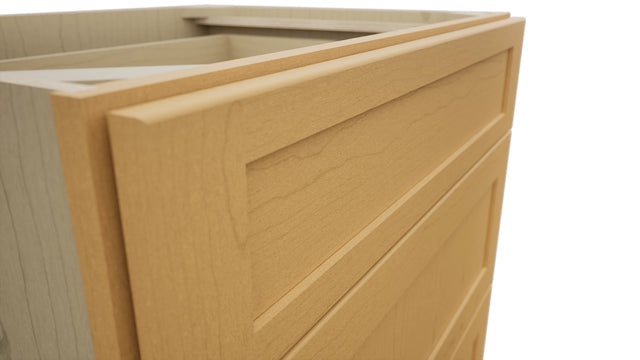 Fabuwood Galaxy Timber DB30 Base 3 Drawers Cabinet, Detail View