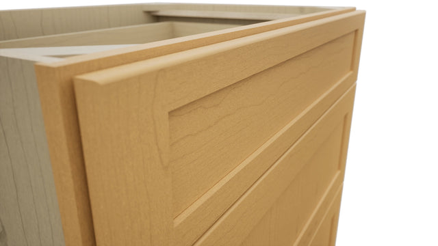 Fabuwood Galaxy Timber DB33 Base 3 Drawers Cabinet, Detail View
