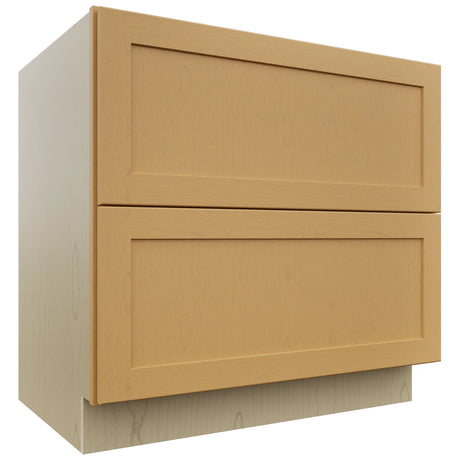 Fabuwood Galaxy Timber DB36-2 Base 2 Drawers Cabinet, Front View