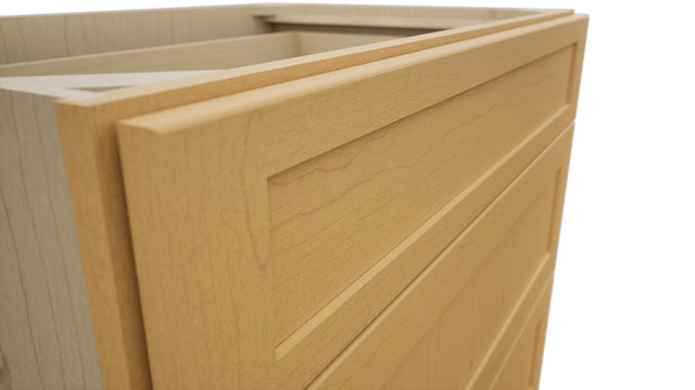 Fabuwood Galaxy Timber DB36 Base 3 Drawers Cabinet, Detail View