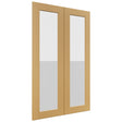 Fabuwood Galaxy Timber DS GDW2439 Wall Glass Door, Front View