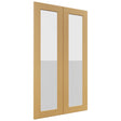 Fabuwood Galaxy Timber DS GDW2442 Wall Glass Door, Front View