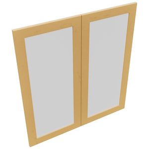 Fabuwood Galaxy Timber DS GDW3639 Wall Glass Door, Top View