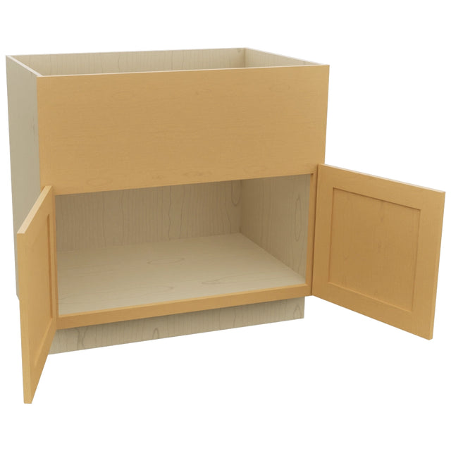 Fabuwood Galaxy Timber FS36 Base Farm Sink Cabinet, Open View