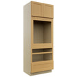 Fabuwood Galaxy Timber OC3390D Tall Oven Cabinet Double, Front View