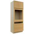 Fabuwood Galaxy Timber OC3393C Tall Oven Cabinet Combo, Front View