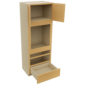 Fabuwood Galaxy Timber OC3393D Tall Oven Cabinet Double, Open View