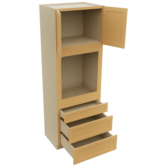 Fabuwood Galaxy Timber OC3396S Tall Oven Cabinet Single, Open View
