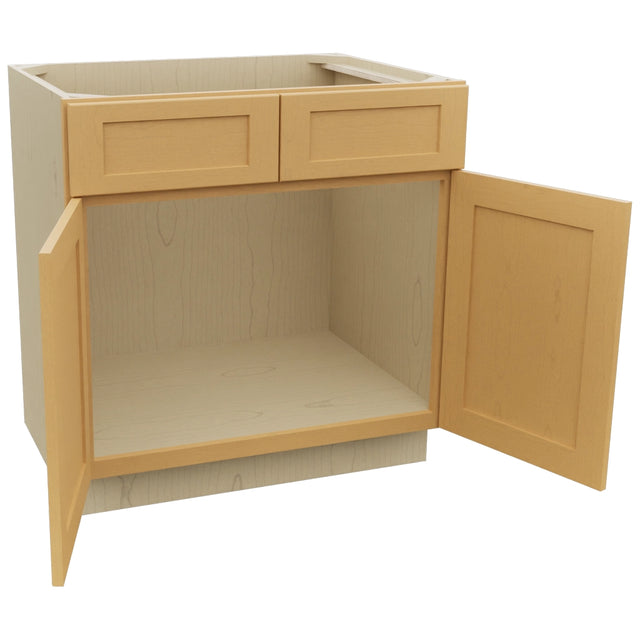 Fabuwood Galaxy Timber SB33 Base Sink Cabinet, Open View