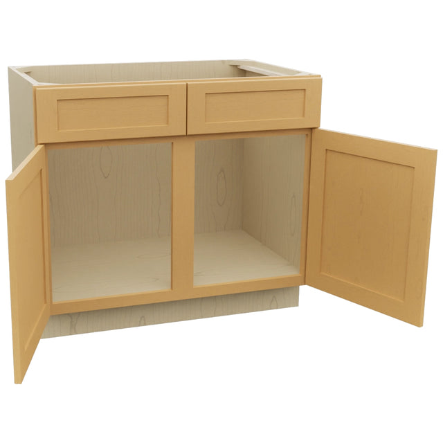 Fabuwood Galaxy Timber SB39 Base Sink Cabinet, Open View