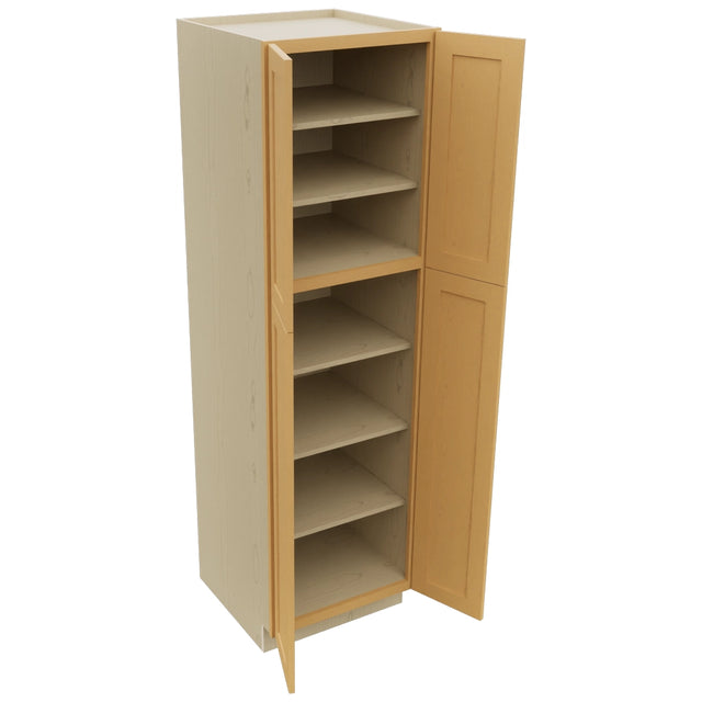 Fabuwood Galaxy Timber TP242484 Tall Pantry Cabinet, Open View
