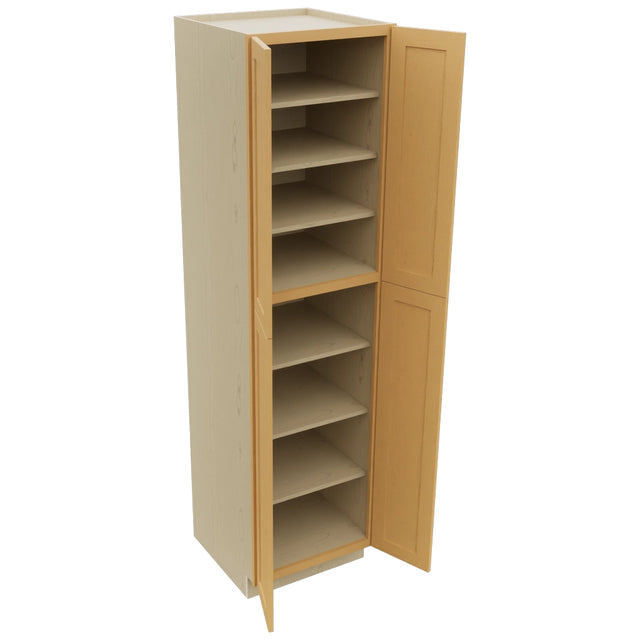 Fabuwood Galaxy Timber TP242493 Tall Pantry Cabinet, Open View