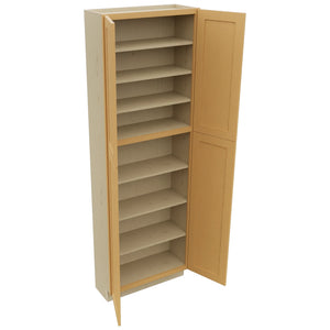 Fabuwood Galaxy Timber TP301290 Tall Pantry Cabinet, Open View