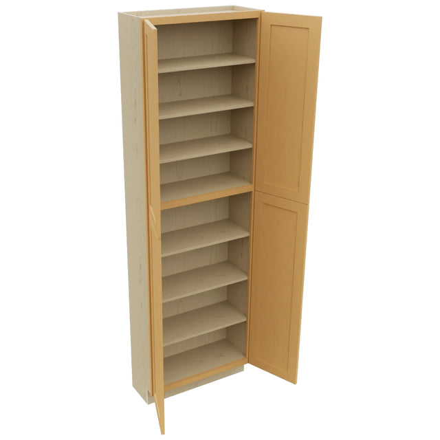 Fabuwood Galaxy Timber TP301296 Tall Pantry Cabinet, Open View