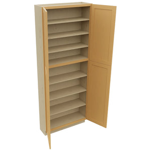 Fabuwood Galaxy Timber TP361293 Tall Pantry Cabinet, Open View