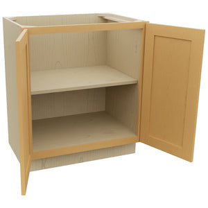 Fabuwood Galaxy Timber VB30FD Vanity Base Full Height Cabinet, Open View