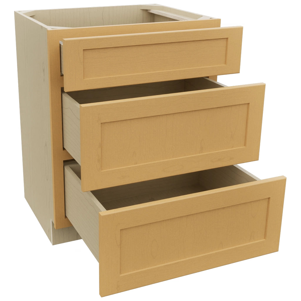 Fabuwood Galaxy Timber VDB27-34 Vanity Drawer Cabinet, Open View