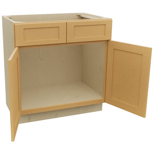 Fabuwood Galaxy Timber VSB33-34 Vanity Sink Cabinet, Open View