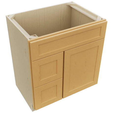 Fabuwood Galaxy Timber VSD36DL Vanity Combo Cabinet, Top View