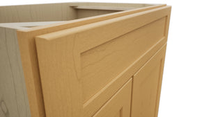 Fabuwood Galaxy Timber VSD36DL Vanity Combo Cabinet, Detail View