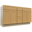 Fabuwood Galaxy Timber VSD60DOUBLE Vanity Combo Cabinet, Front View