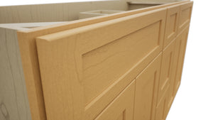 Fabuwood Galaxy Timber VSD60DOUBLE Vanity Combo Cabinet, Detail View