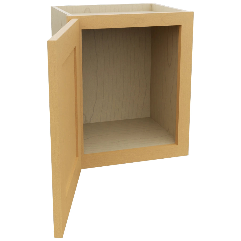 Fabuwood Galaxy Timber W1518 Wall Standard Cabinet, Open View